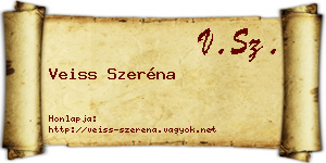 Veiss Szeréna névjegykártya